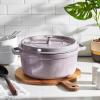 image:imageStaub Cast Iron Round Cocotte 7quartPeony PinkLilac