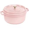 image:imageStaub Cast Iron Round Cocotte 7quartPeony PinkPeony Pink