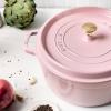 image:imageStaub Cast Iron Round Cocotte 7quartPeony PinkPeony Pink