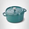image:imageStaub Cast Iron Round Cocotte 7quartPeony PinkTurquoise