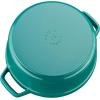 image:imageStaub Cast Iron Round Cocotte 7quartPeony PinkTurquoise