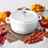 image:imageStaub Cast Iron Round Cocotte 7quartPeony PinkWhite