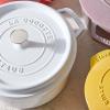 image:imageStaub Cast Iron Round Cocotte 7quartPeony PinkWhite