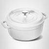 image:imageStaub Cast Iron Round Cocotte 7quartPeony PinkWhite