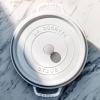 image:imageStaub Cast Iron Round Cocotte 7quartPeony PinkWhite