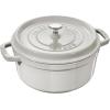 image:imageStaub Cast Iron Round Cocotte 7quartPeony PinkWhite Truffle