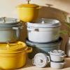 image:imageStaub Cast Iron Round Cocotte 7quartPeony PinkWhite Truffle