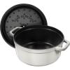 image:imageStaub Cast Iron Round Cocotte 7quartPeony PinkWhite Truffle