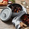 image:imageStaub Cast Iron Round Cocotte 7quartPeony PinkWhite Truffle