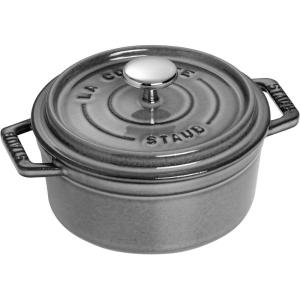 image:imageStaub Cast Iron Round Cocotte 7quartPeony PinkGraphite Grey