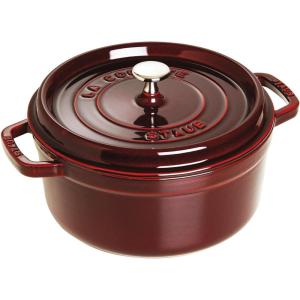 image:imageStaub Cast Iron Round Cocotte 7quartPeony PinkGrenadine