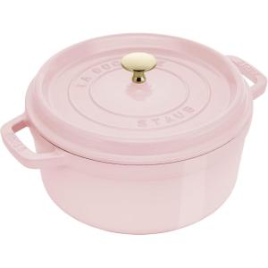 image:imageStaub Cast Iron Round Cocotte 7quartPeony PinkPeony Pink